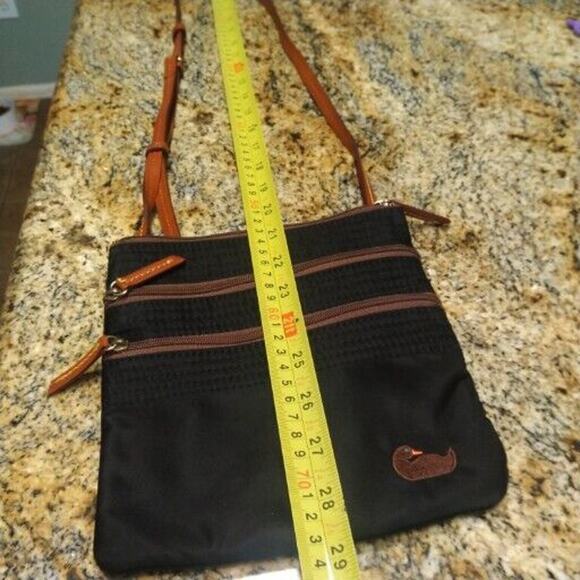 Dooney & Bourke Black Nylon Crossbody Small Mini Shoulder Bag Adjustable - Picture 12 of 14